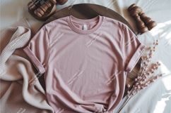 Pink tshirt apparel mockup Product Image 1