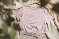 Pink short sleeve shirt mockup Product Image 1