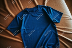 Blue short sleeve shirt mockup Product Image 1