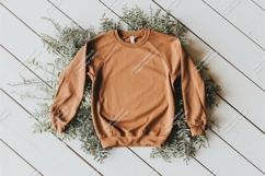 Brown sweatshirt with leaves mockup Product Image 1