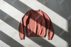 Red sweatshirt on surface mockup Product Image 1