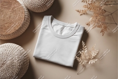 Folded white tshirt mockup Product Image 1