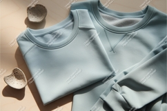 Blue sweatshirts apparel mockup Product Image 1