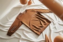 Brown sweatshirt apparel mockup Product Image 1