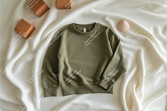 Green sweatshirt apparel mockup Product Image 1