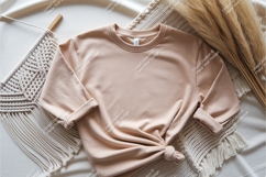 Beige sweatshirt with knot mockup Product Image 1