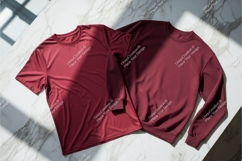 Maroon apparel clothing mockup Product Image 1