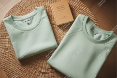 Green sweatshirt apparel mockup Product Image 1