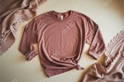 Pink sweatshirt mockup Product Image 1