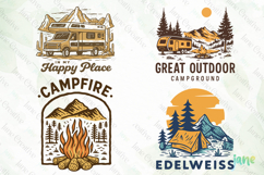 Vintage Outdoor Adventure &amp; Camping SVG Product Image 1