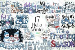 Hello Winter Sublimation Clipart Product Image 1