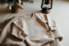Beige sweatshirt mockup Product Image 1
