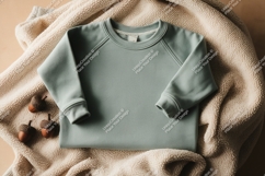 Green sweatshirt mockup Product Image 1