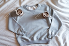 Gray sweatshirt with coffee cups mockup Product Image 1