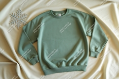 Green sweatshirt mockup Product Image 1