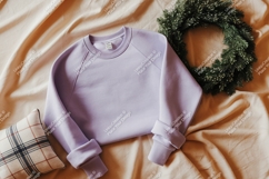 Purple sweatshirt mockup Product Image 1