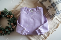 Purple sweatshirt mockup Product Image 1