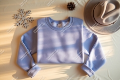 Blue sweatshirt with hat mockup Product Image 1