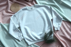White sweatshirt with decor mockup Product Image 1