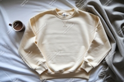 Cream sweatshirt mockup Product Image 1