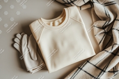 Cream sweatshirt mockup Product Image 1