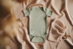 Baby bodysuit flat lay mockup Product Image 1