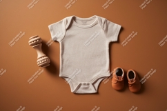 Baby onesie with toys mockup Product Image 1