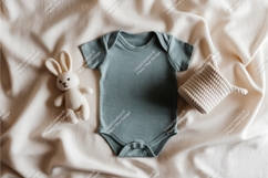 Baby onesie with toys mockup Product Image 1