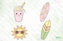 Retro Summer Pool Party SVG PNG Clipart Product Image 1