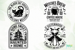 Halloween Vintage Sign SVG Product Image 1