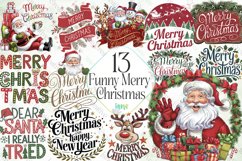 Funny Merry Christmas Sublimation Product Image 1