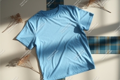 Green baby onesie on blanket mockup Product Image 1