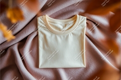 Lilac baby bodysuit with giraffe mockup Product Image 1