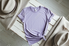 Beige baby bodysuit flat lay mockup Product Image 1