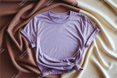 Peach baby onesie on fabric mockup Product Image 1
