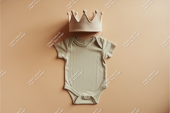 Mint baby bodysuit with stack mockup Product Image 1