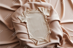 Baby onesie on furniture mockup Product Image 1