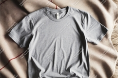 Purple baby bodysuit on soft blanket mockup Product Image 1