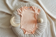 Pink tshirt with autumn leaves mockup Product Image 1