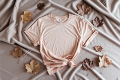 Tshirt with autumn leaves mockup Product Image 1