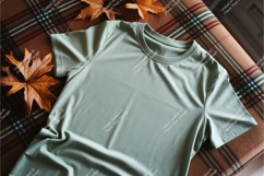 Sage green tshirt mockup Product Image 1