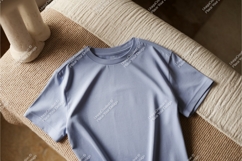 Pink baby bodysuit with fox toy mockup Product Image 1