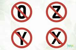 Sign Alphabet SVG PNG Sublimation Product Image 1