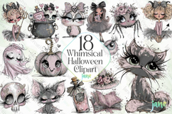 Whimsical Halloween Clipart Sublimation Product Image 1
