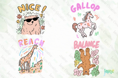 Whimsical Animal Vibes SVG Sublimation Product Image 1
