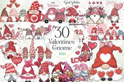 Valentines Gnome Sublimation Clipart Product Image 1