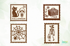 Halloween Postage Stamp SVG Product Image 1