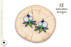 Funny Animals Stud Earrings Laser Cut Bundle Product Image 3