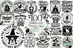 Halloween Vintage Sign SVG Bundle Product Image 1