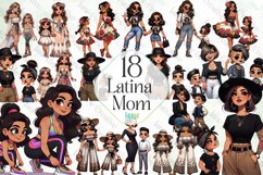 Latina Mom Sublimation Clipart Product Image 1